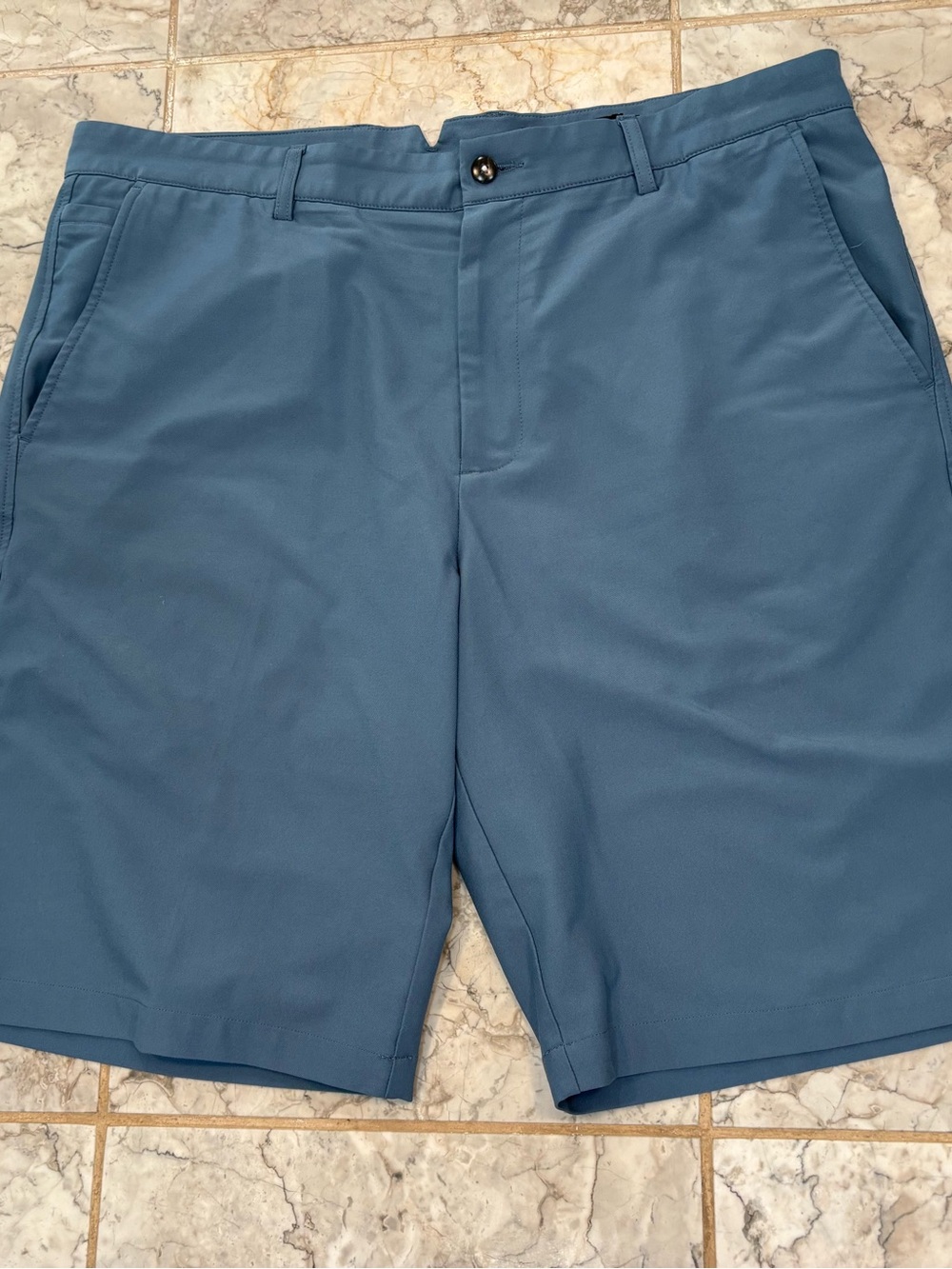 DUNNING Shorts Mens Size 34 Blue Halo 8" Woven Stretch Performance Golf